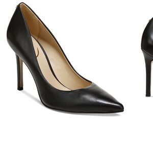 Sam Edelman Hazel Black Leather Pumps. Size 4